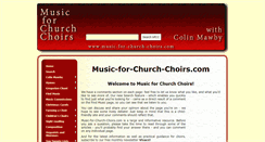 Desktop Screenshot of music-for-church-choirs.com