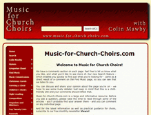 Tablet Screenshot of music-for-church-choirs.com